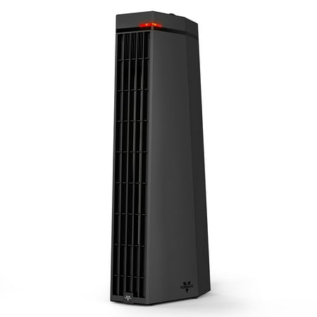 Vornado - Rise 20H 1500 watts Indoor Electric Tower Fan Space Heater with Advanced Safety Features for Living Space - Black