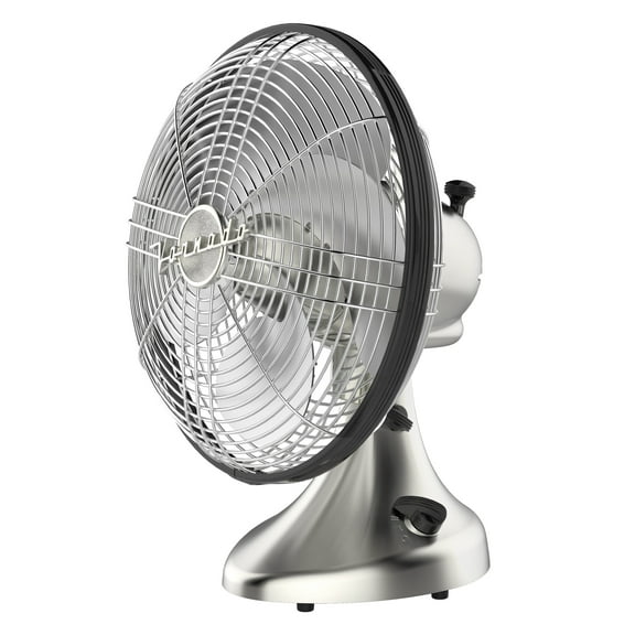 Vornado Silver Swan Vintage Oscillating Fan, 17", Brushed Nickel (New)