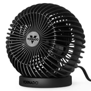 Vornado SPHERE Multi-Directional Desk Fan, Personal Fan for Home and Office, 2 Speed Settings, Black