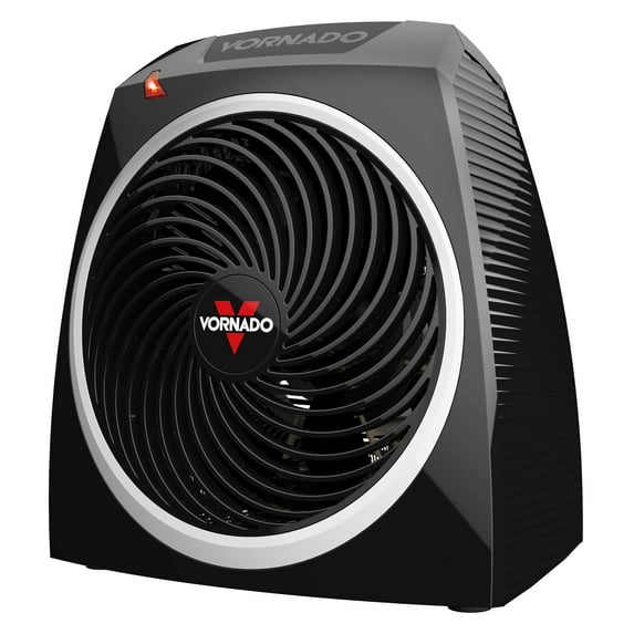 Vornado VH5 Personal Vortex Space Heater, 2 Heat Settings, Office/Desk Heater, Black