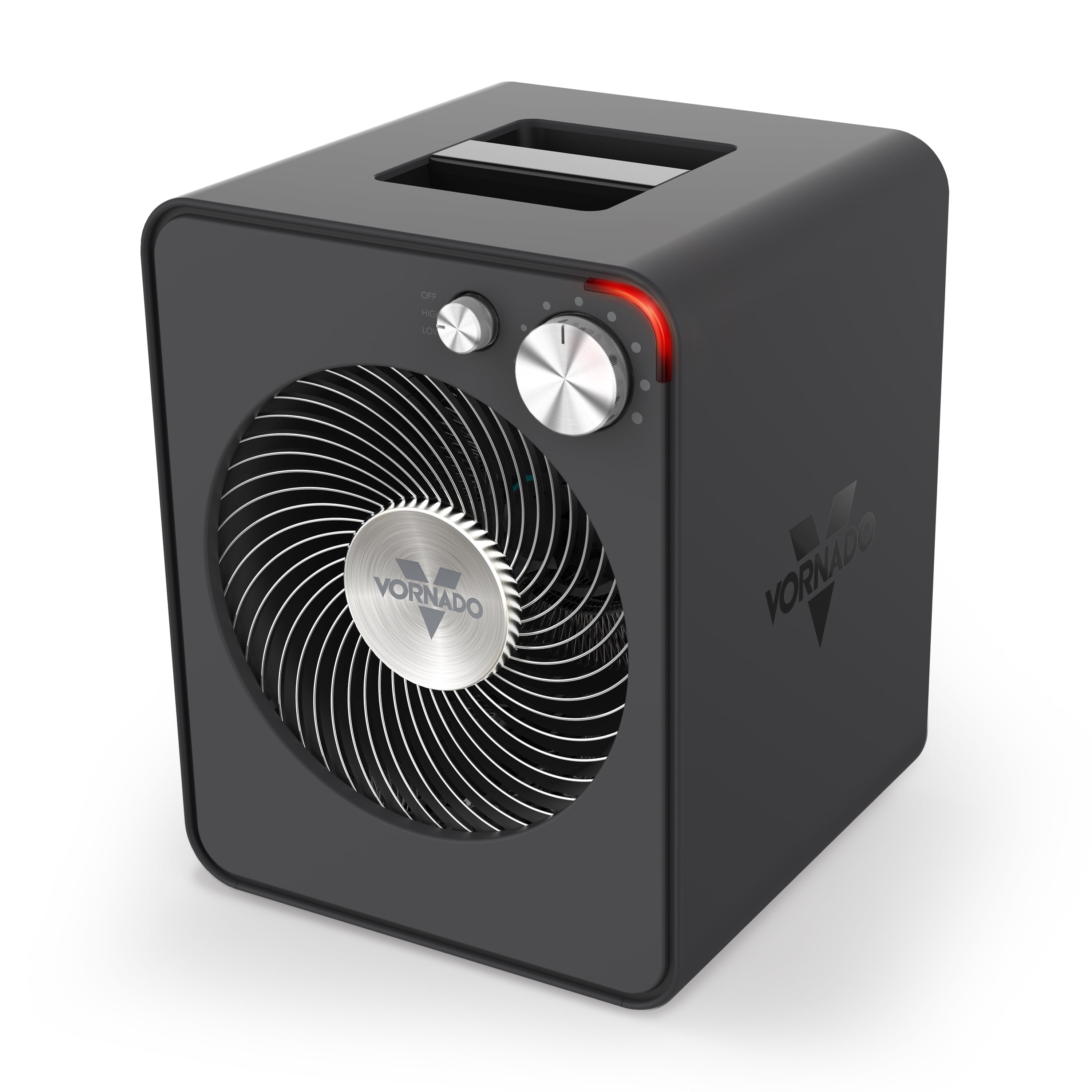 Vornado Gray Electric Space Heater with Thermostat and Auto Shut-off