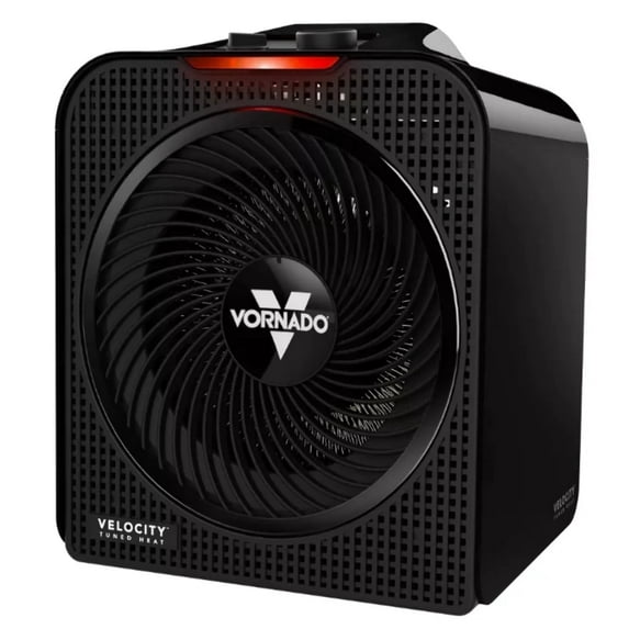 Vornado Velocity 4 Whole Room Space Heater, 1500W, Adjustable Thermostat, Tipover Protection, Black