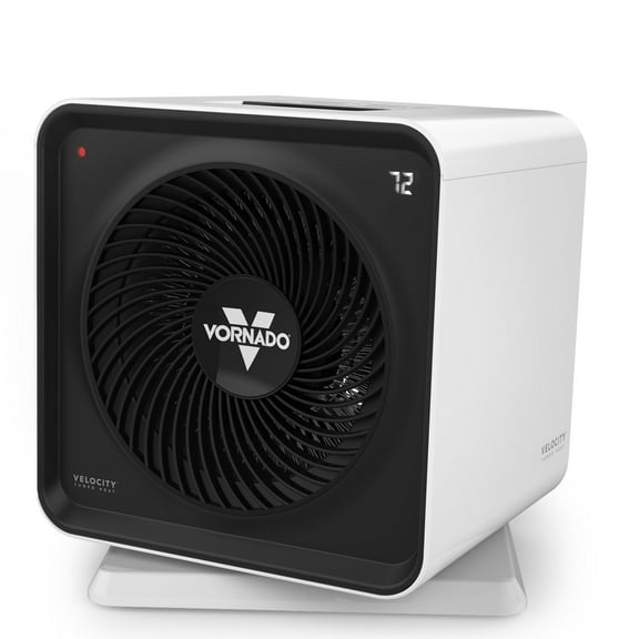 Vornado Velocity CUBE 5S Whole Room Space Heater with Swiveling Base, Indoor Use, White