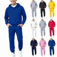 thumbnail image 1 of Vornjynx Boys 2 Piece Outfit (2-14) Fleece Lined Hooded Sweatshirt with and Leg Tied Sweatpants Set Sporty Blue, 1 of 7