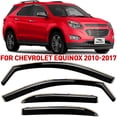 thumbnail image 1 of Voron Glass in-Channel Extra Durable Rain Guards for Chevrolet (Chevy) Equinox 2010-2017, Window Deflectors, Vent Window Visors, 4 Pieces - 220105, 1 of 8