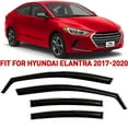 thumbnail image 1 of Voron Glass In-Channel Extra Durable Rain Guards for Hyundai Elantra 2017-2020 Sedan, Window Deflectors, Vent Window Visors, 4 Pieces - 220197, 1 of 8