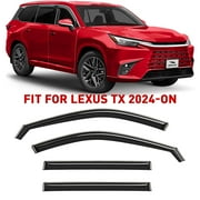 Voron Glass In-Channel Extra Durable Rain Guards for Lexus TX 2024-2026, Window Deflectors, Vent Window Visors, 4 Pieces - 200702