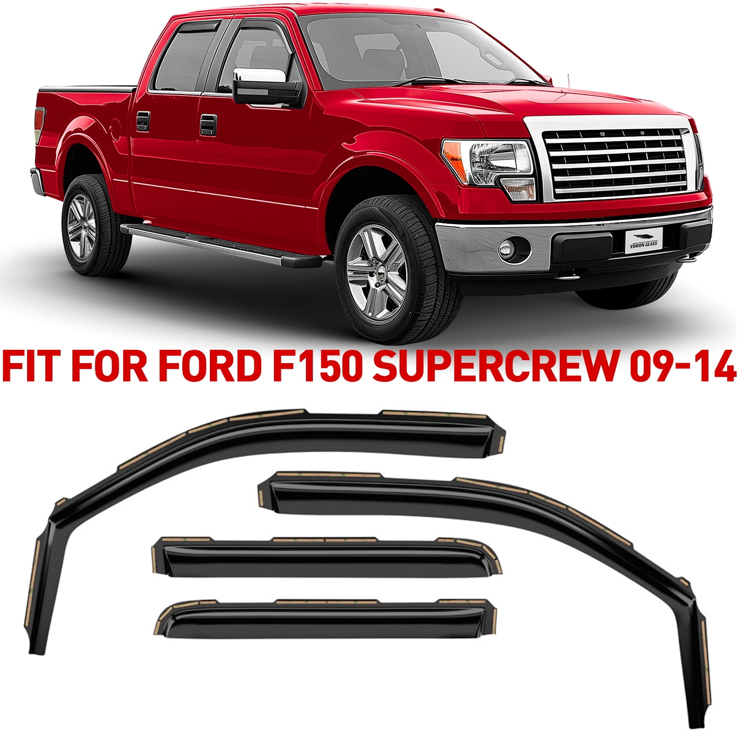 04-14 Ford F150 Supercab AVS 192741 In-Channel Ventvisors Side Window – More Power Tuning - Foto 8
