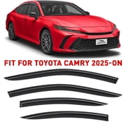 Voron Glass Tape-on Extra Durable Rain Guards for Toyota Camry 2025-2027 Sedan, Window Deflectors, Vent Window Visors, 4 Pieces - 100840