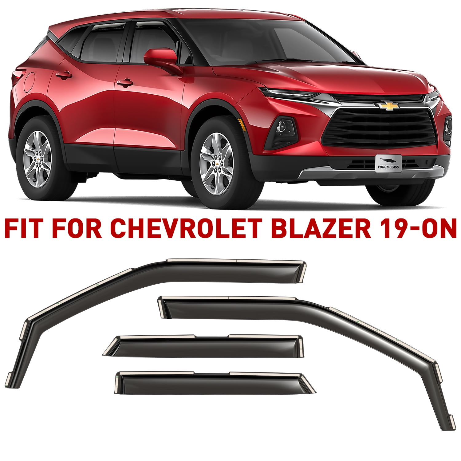 Voron Glass in-Channel Extra Durable Rain Guards for Trucks Toyota Tundra 2007-2021 CrewMax, Window Deflectors, Vent Window Visors, 4 Pieces - 220083 Voron Glass in-Channel Extra Durable Rain Guards for Ireland | Ubuy