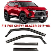 Voron Glass in-Channel Extra Durable Rain Guards for Chevrolet Chevy Blazer 2019-2026, Window Deflectors, Vent Window Visors, 4 Pieces - 200676