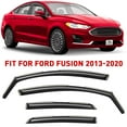 thumbnail image 1 of Voron Glass in-Channel Extra Durable Rain Guards for Ford Fusion 2013-2020, Window Deflectors, Vent Window Visors, 4 Pieces - 200910, 1 of 8