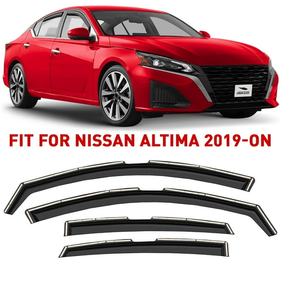 Voron Glass In-Channel Extra Durable Rain Guards for Nissan Altima 2019-2026, Window Deflectors, Vent Window Visors, 4 Pieces - 200720