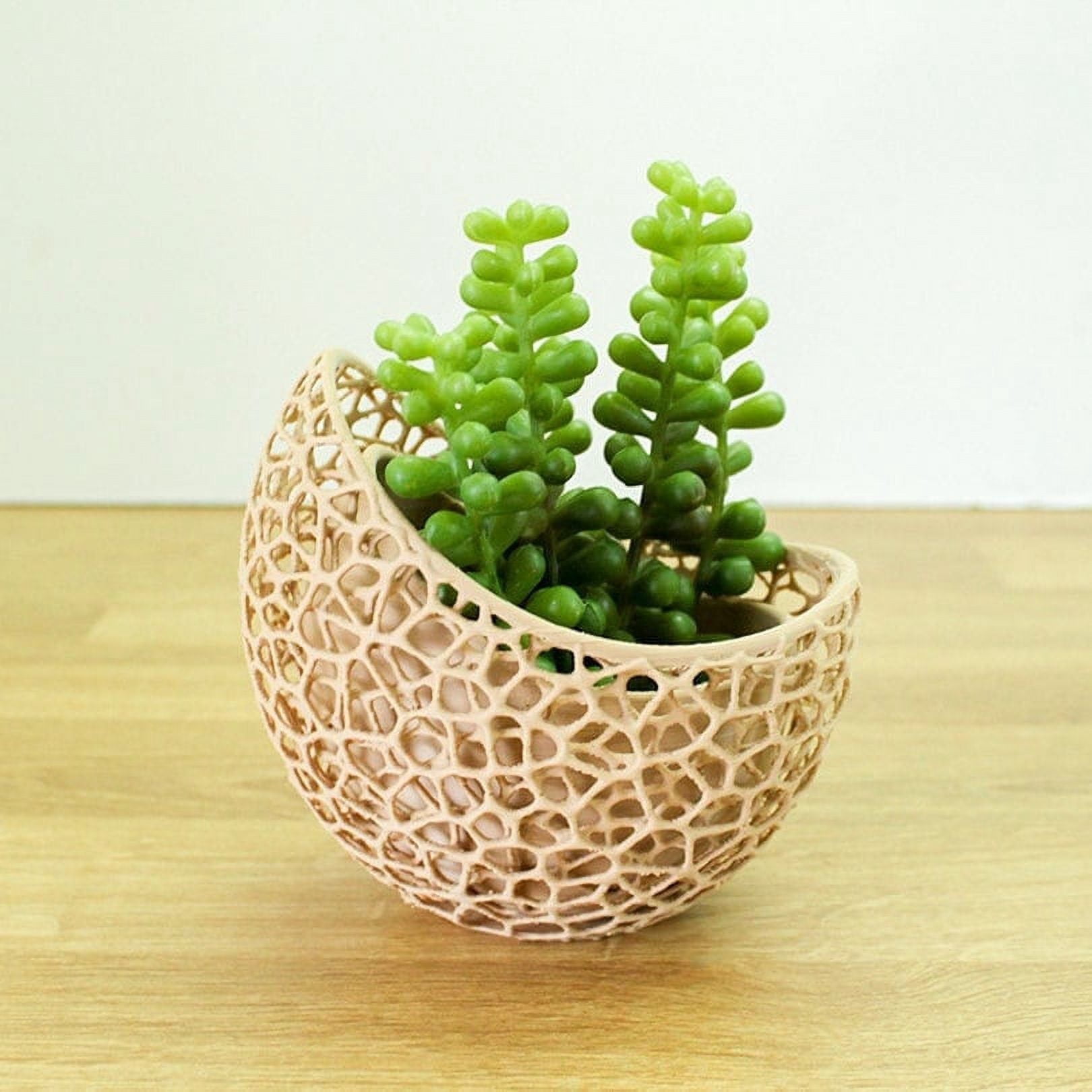 Clever Contraption Small Voronoi Succulent Planter Vase  3D Printed PLA,  White (Custom Colors Available) - Walmart.com