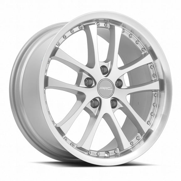Vors AR5 5x114.3 17x8 +35 Silver Machine Face Lip Chrome Rivet