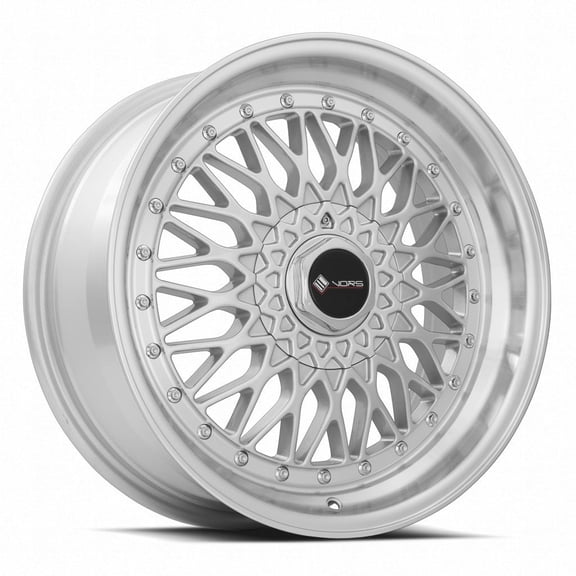 Vors VR3 4x100/4x114.3 15x8 +32 Silver Machine Lip Chrome Rivet