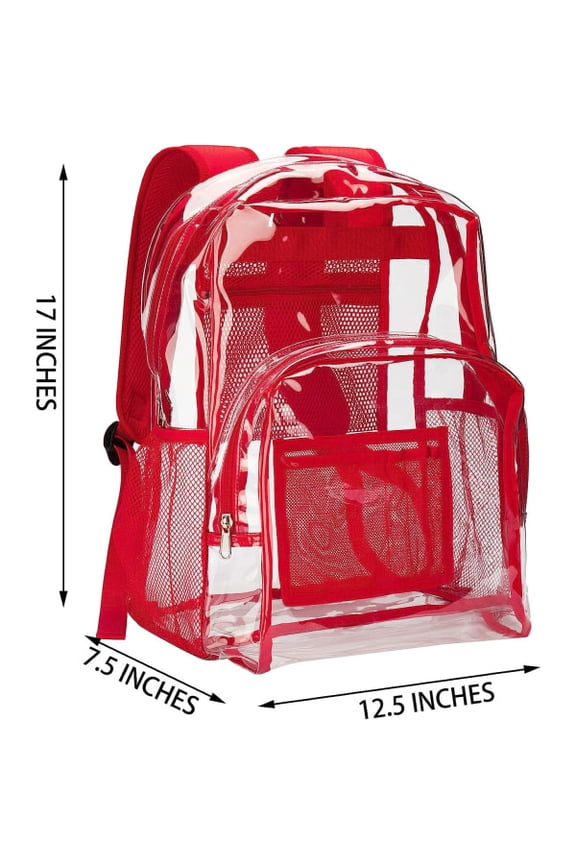 Vorspack Clear Backpack Heavy Duty PVC Transparent Backpack