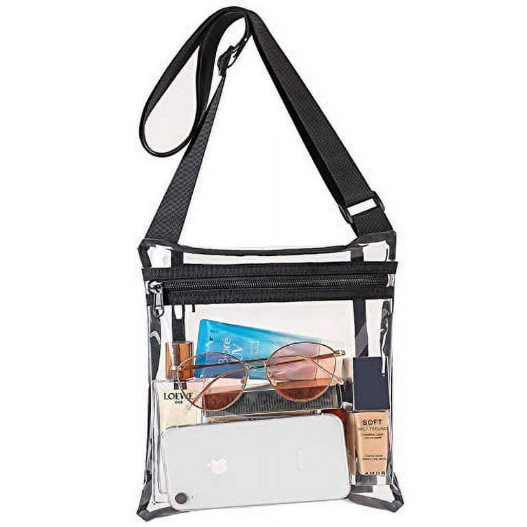 Vorspack Clear Bag Stadium Approved Clear Concert Purse with Inner