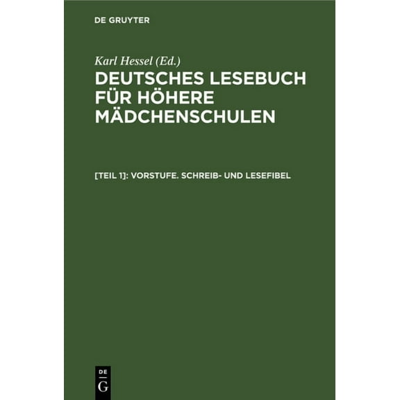 Vorstufe. Schreib- Und Lesefibel (Hardcover)