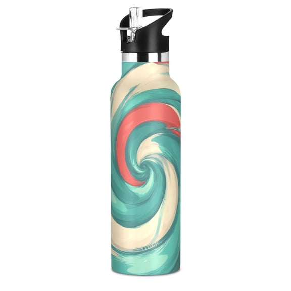 Vortex 20oz Vacuum Insulated Stainless Steel Water Bottle BPA-Free Leak Proof Straw Lid
