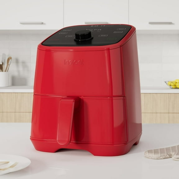 Vortex 2QT Mini Air Fryer, Small Air fryer that Crisps,Reheats,Bakes,Roasts for Quick Easy Meals,Includes over 100 In-App Recipes, is Dishwasher-Safe, from the Makers of , Red