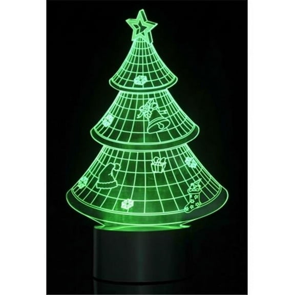 Vortex 3D Optical Illusion Christmas Tree Light, Eco-Friendly, USB Powered, 7 Color Modes