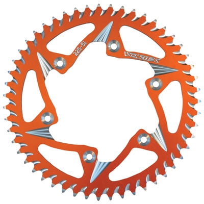 Vortex 520 Aluminum Rear Sprocket 52 Tooth Orange for KTM 300 EXC 1993-2005