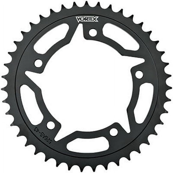 Vortex 530 Steel Rear Sprocket 48 Tooth Black for Yamaha FZ6 2004-2008
