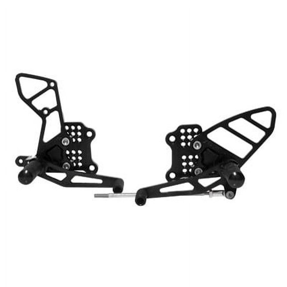 Vortex Adjustable Rear Sets Black for Kawasaki Ninja 250 EX250F 2008-2013