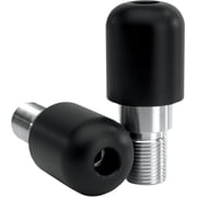 Vortex Black Bar-End Sliders for Yamaha YZF-R6 2006-2012 & YZF-R1 2007-2012, CNC Machined Delrin Crash Protection BE613K