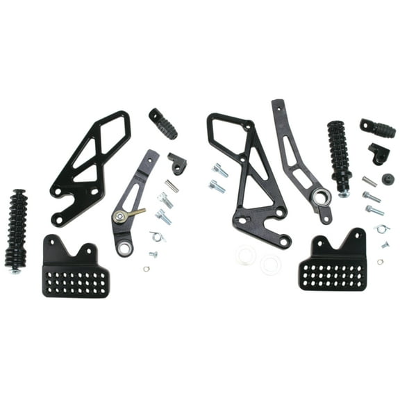 Vortex Black 2.0 Aluminum Motorcycle Rearsets (RS553K)