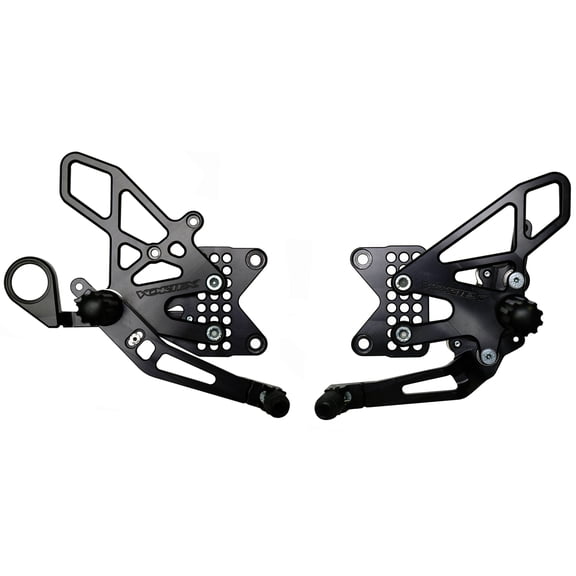 Vortex Black 2.0 Motorcycle Rearsets 2.0 for '99-14 BMW S1000RR (RS188K)