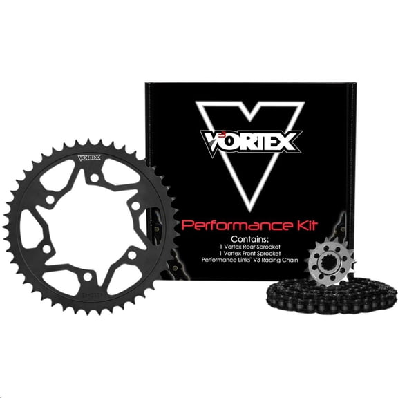 Vortex CK6447 WSS Chain and Sprocket Kit - Black
