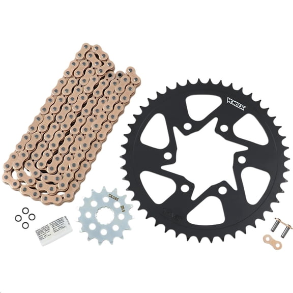 Vortex CKG6394 HFRS Hyper Fast 520 Street Conversion Chain and Sprocket Kit - Gold