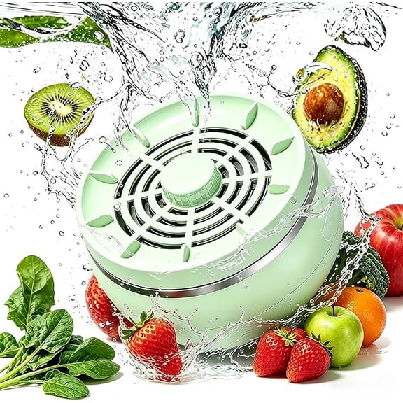 Fruit and Vegetable Washing Machine,Wireless Fruit Cleaner Device,Titanium Electrolysis Fruit and Veggie Cleaning Machine,Waterproof Food Purifier for Fruits,Vegetables,Meat and Tableware