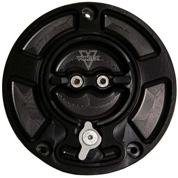 Vortex V3 Gas Cap Black CNC Machined Fuel Cap for Suzuki SV650 GSX-R 600 750 1000 Hayabusa Street Bike (GC520K)