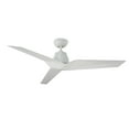 thumbnail image 1 of Vortex Indoor and Outdoor 3-Blade Smart Ceiling Fan 60in Gloss White with Remote Control, 1 of 4