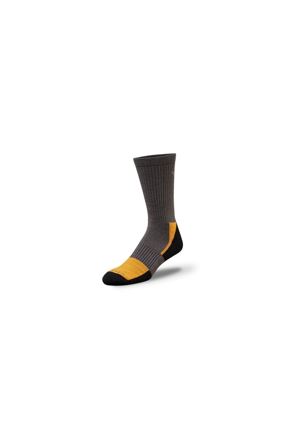 Men Main Trail Everyday Crew Socks - Charcoal/Black Gold M