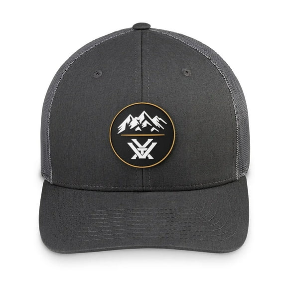 Vortex Optic Three Peaks Patch Snap Back Cap - Charcoal - OSFM
