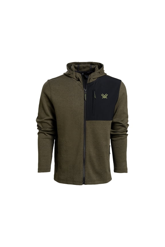 Optics Men's Horizon Seeker Full Zip Hoodie Forest Heather 2XL