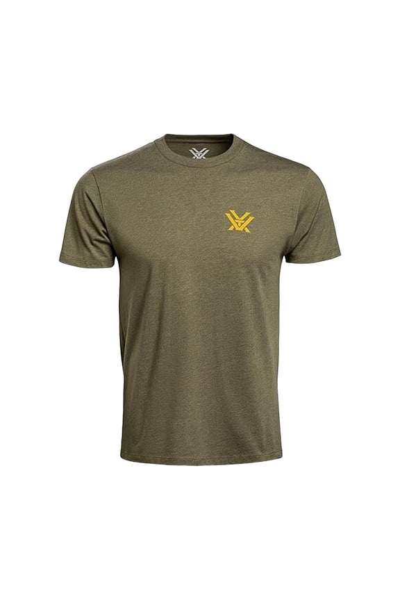 Adult Male Alpine Continental Short Sleeve T-Shirt, Color: Military Heather, Size: 2XL