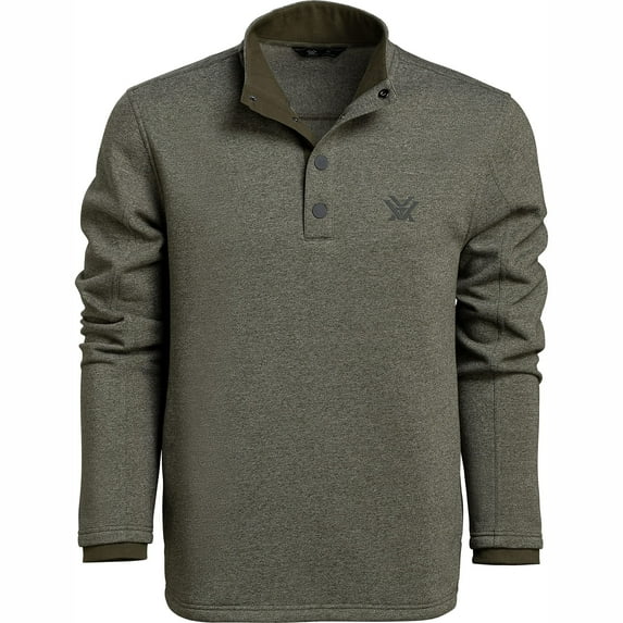 Vortex Optics Men's Arctic Snap Henley Sweater Olive XL
