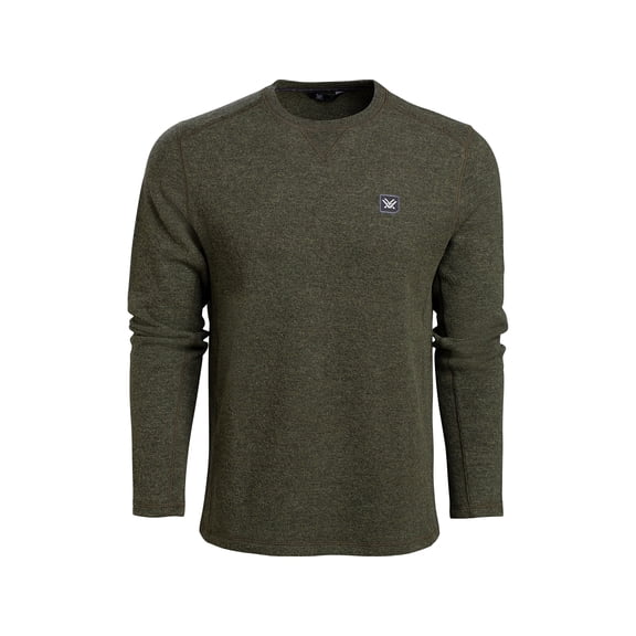 Vortex Optics Men's Front Country Thermal Long Sleeve Crew Neck Shirt Olive 2XL