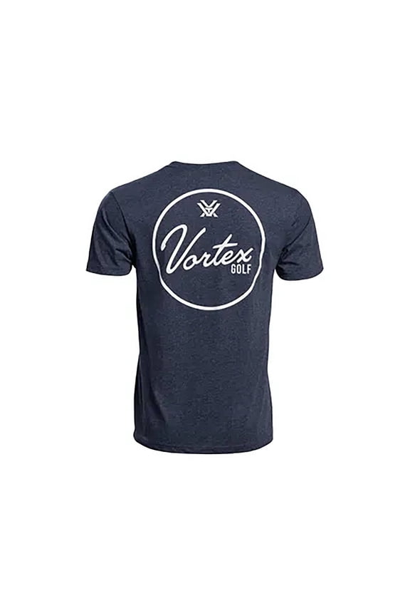 Optics Men's Golf Script Short Sleeve Crew Neck T Shirt Navy Heather 2XL