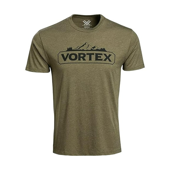 VORTEX Adult Male Peakline Short Sleeve T-Shirt, Color: Military Heather, Size: 2XL