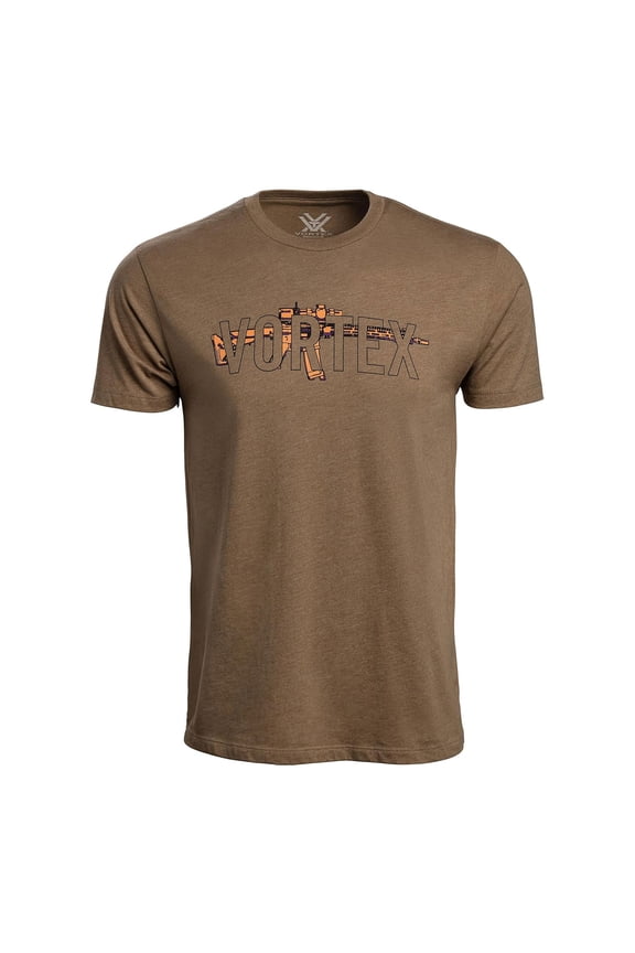 Adult Male Precision Profile Coyote Heather Short Sleeve T-Shirt, Size: 2XL (125-04-CHE2X)