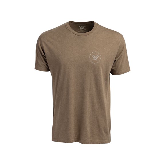 Vortex Optics Men's Salute Short Sleeve Crew Neck T Shirt Coyote Heather 2XL