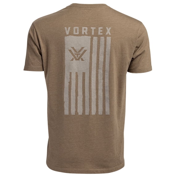 VORTEX Adult Male Salute Short Sleeve T-Shirt, Color: Coyote Heather, Size: M