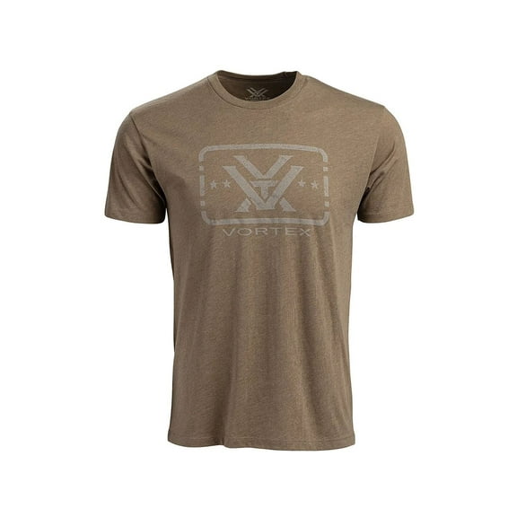 Vortex Optics Men's Trigger Press Short Sleeve Crew Neck T Shirt Coyote Heather 2XL