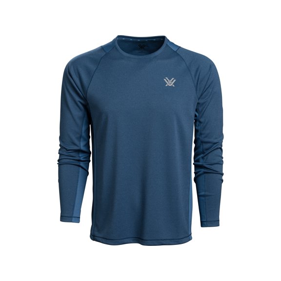 Vortex Optics Men's Weekend Rucker Long Sleeve Crew Neck T Shirt Dark Blue Large